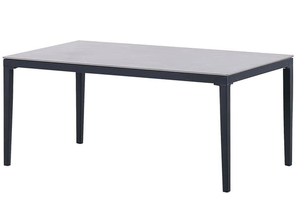 Havesæt grå alu sofa to lænestole med hynder sofabord moderne design