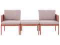 Miniatyrbillede 10 af 11: Cabriolet Havesofasæt Orange Aluminium 2 pers. med hynder og bord