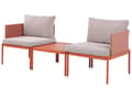 Miniatyrbillede 11 af 11: Cabriolet Havesofasæt Orange Aluminium 2 pers. med hynder og bord
