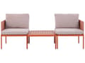 Miniatyrbillede 1 af 11: Cabriolet Havesofasæt Orange Aluminium 2 pers. med hynder og bord
