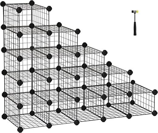Skåp - förvaringsskåp - skoskåp - 15 kub - från metalltråd