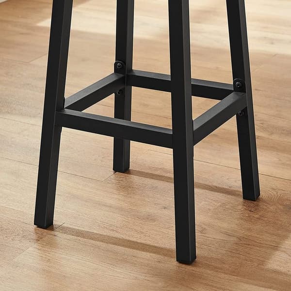 Barstole - Sæt med 2 - Barstole - Køkkenstole - Med robust stålramme - højde 65 cm