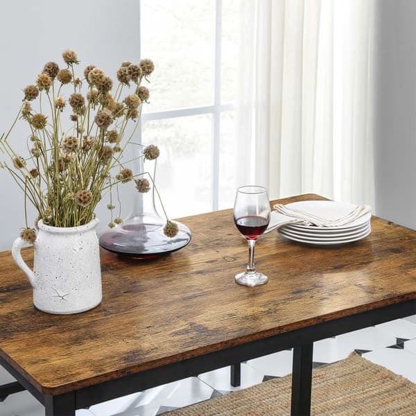 Matbord - köksbord set - med 2 bänkar - metallram