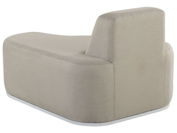 Loungesæt Lysegråt Polstret Skum 4 Personers Havesofa med Osmannisk Skammel Sidebord Quick Dry Skum Moderne Modulær Lego Funktion Udendørs