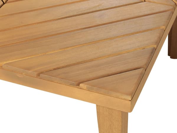 Cafesæt Lyst Akacietræ Polyester 76 x 65 x 65 cm Havelænestol med Fodskammel Ottoman og Hynder Udendørs Terrasse Tilbehør Dekoration
