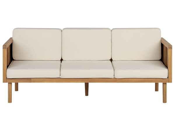 Loungesæt Lyst Akacietræ Polyester 5 Personers Udendørs Sofagruppe Sofabord med Hynder Moderne Design Terrasse Have Indretning