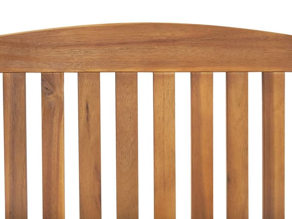 Bistrosett til Hagen Bord Akasietre 2 Stoler med Puter Off-white UV-bestandig Sammenleggbart