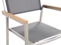 Miniatyrbilde 6 av 11: Hagemøbelsett Grå Granitt 180 x 90 cm 6-seter Hage Bordplate Moderne Terrasse