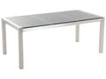 Miniatyrbilde 9 av 11: Hagemøbelsett Grå Granitt 180 x 90 cm 6-seter Hage Bordplate Moderne Terrasse