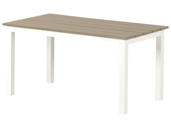 Loungesett Hvit Grønn Aluminium Kunsttre 5-seters sofa Sofabord Sidebord Moderne design Hagemøbler Sittegruppe Utendørs