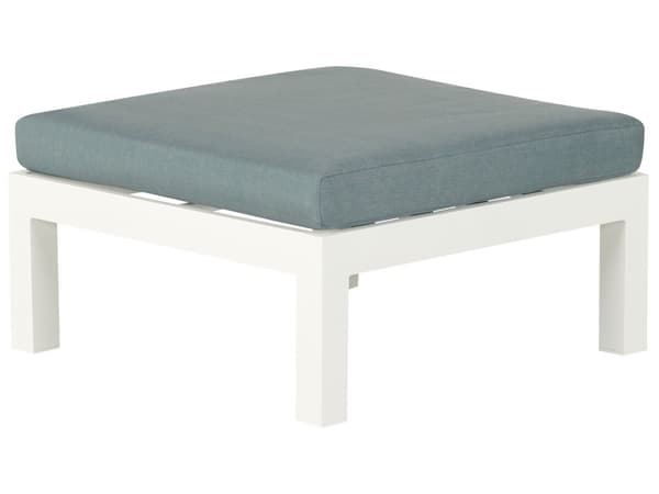 Loungesett Hvit Grønn Aluminium Kunsttre 5-seters sofa Sofabord Sidebord Moderne design Hagemøbler Sittegruppe Utendørs