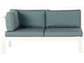 Miniatyrbilde 7 av 11: Loungesett Hvit Grønn Aluminium Kunsttre 5-seters sofa Sofabord Sidebord Moderne design Hagemøbler Sittegruppe Utendørs