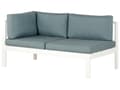 Miniatyrbilde 9 av 11: Loungesett Hvit Grønn Aluminium Kunsttre 5-seters sofa Sofabord Sidebord Moderne design Hagemøbler Sittegruppe Utendørs