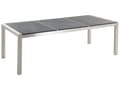 Miniatyrbilde 10 av 11: Utendørs spisegruppe Beige 8 stoler 220 x 100 cm Bordplate i svart granitt Trippel plate Hagemøbler Spisestoler Spisebord