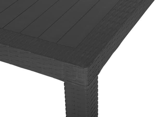 Hagesett Gråt Firkantet bord 80 x 80 cm 4 stabelbare stoler 4 seter Minimalistisk