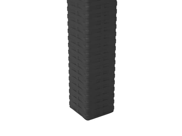 Hagesett Gråt Firkantet bord 80 x 80 cm 4 stabelbare stoler 4 seter Minimalistisk