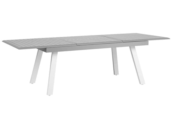7-delt spisesett hvitt med grått bord og 6 stoler Hage Terrasse Terrasse