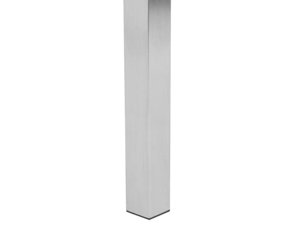 Utendørs spisegruppe Hvit 6 stoler 180 x 90 cm Bordplate i grå granitt Hagemøbler Spisestoler Spisebord