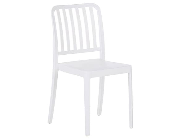 Kaffesett Hvit Plast 2 Stoler 1 Bord Moderne Vanntett Hage Balkong