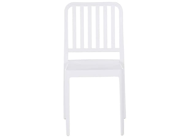 Kaffesett Hvit Plast 2 Stoler 1 Bord Moderne Vanntett Hage Balkong