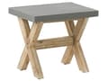 Miniatyrbilde 7 av 9: Utendørs spisegruppe Grå Betong Akasietre Rundt bord 4 krakker Moderne design Hagemøbler
