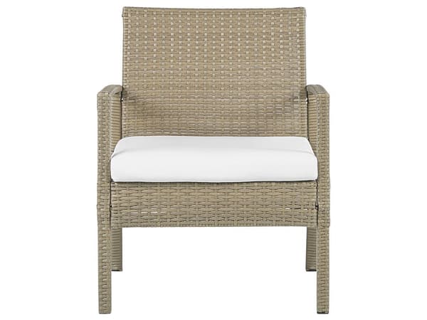 Loungesett rotting brun 4-seters moderne
