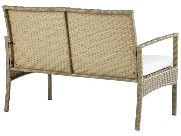 Loungesett rotting brun 4-seters moderne