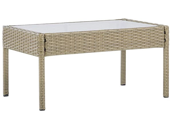 Loungesett rotting brun 4-seters moderne
