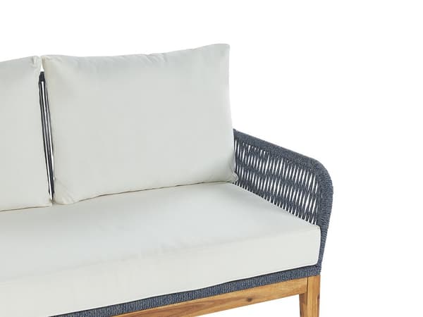Loungesett Akasietre Mørkeblå Moderne 4-seters med Bord til Hagen