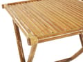 Miniatyrbilde 10 av 11: Sett med 2 solstoler og 1 bord Beige Bambustre Sammenleggbare stoler Sidebord Utendørs Hage Balkong Moderne Boho