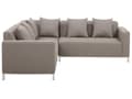 Miniatyrbild 9 av 11: Utomhus Loungegrupp Soffa Höger Beige Aluminium Ram med Kuddar
