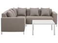 Miniatyrbild 1 av 11: Utomhus Loungegrupp Soffa Höger Beige Aluminium Ram med Kuddar