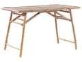 Miniatyrbild 1 av 8: Trädgårdsbord Bambu Ljust Trä 120 x 70 cm Hopfällbart Utomhus Rektangulärt Naturlig Modern Boho