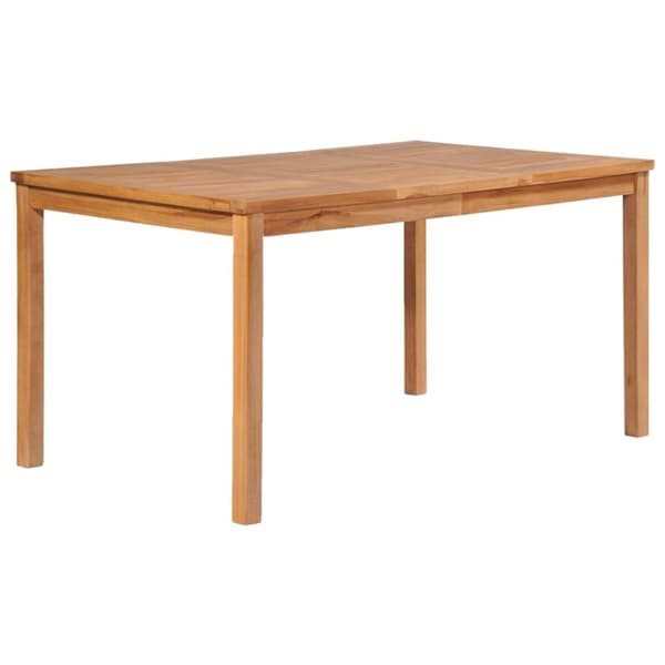 vidaXL Utendørs spisestue 5 deler heltre teak