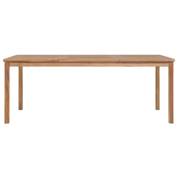 vidaXL Utendørs spisestue 9 deler heltre teak