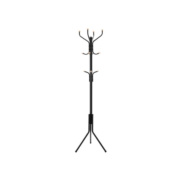 Takkiteline - vaatekaapin vakio - vakaa - metalli - 182 cm - musta