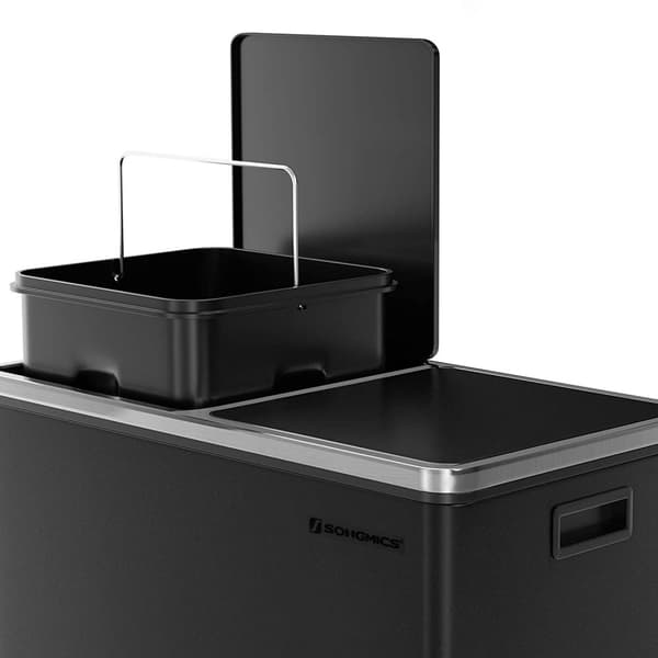 Mülleimer 60 liter (2 x 30 l) Schwarz
