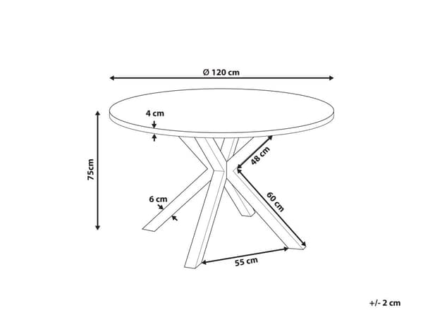 Trädgårdsbord Svart Aluminium Runt 120 cm Utomhus Modern