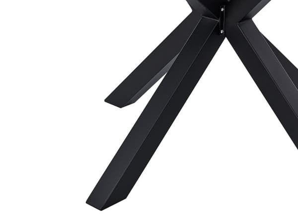 Trädgårdsbord Svart Aluminium Runt 120 cm Utomhus Modern