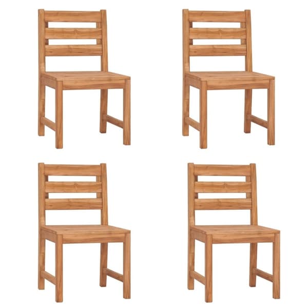 vidaXL Hagespisegruppe 5 deler heltre teak