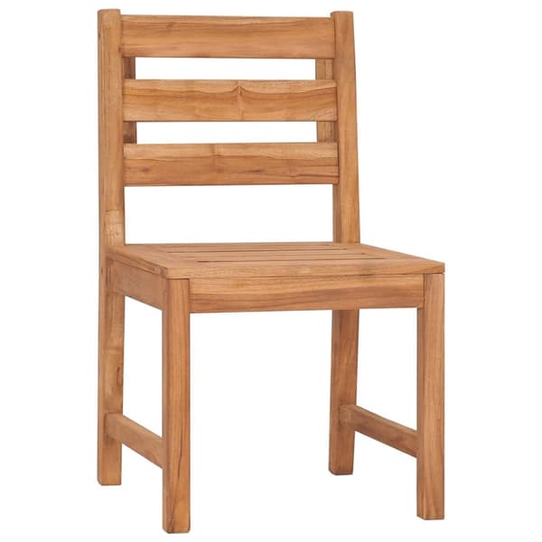 vidaXL Hagespisegruppe 5 deler heltre teak