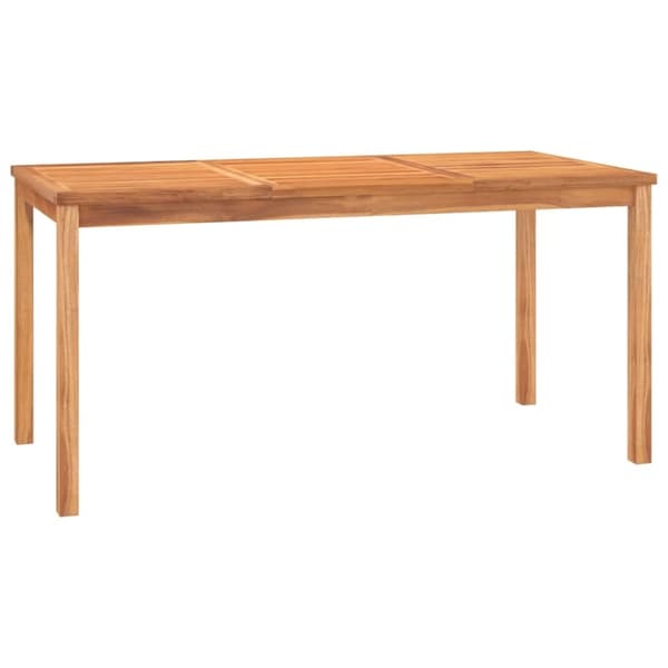 vidaXL Hagespisegruppe 5 deler heltre teak