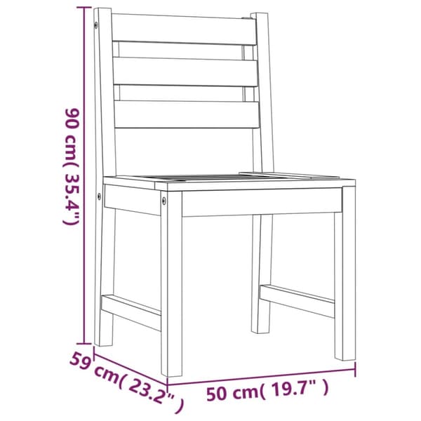 vidaXL Hagespisegruppe 5 deler heltre teak