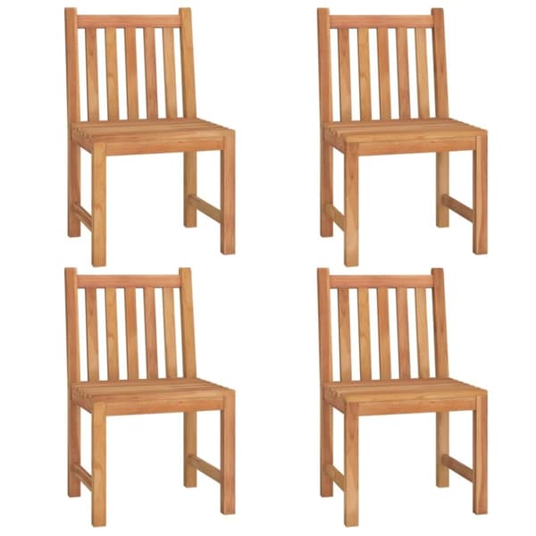vidaXL Hagespisegruppe 5 deler heltre teak