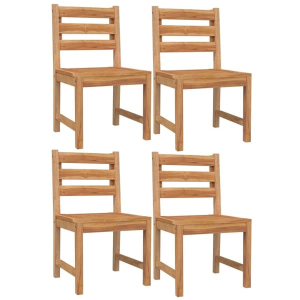 vidaXL Hagespisegruppe 5 deler heltre teak