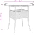 Miniatyrbild 9 av 9: vidaXL Caféset för trädgården 5 delar konstrotting svart
