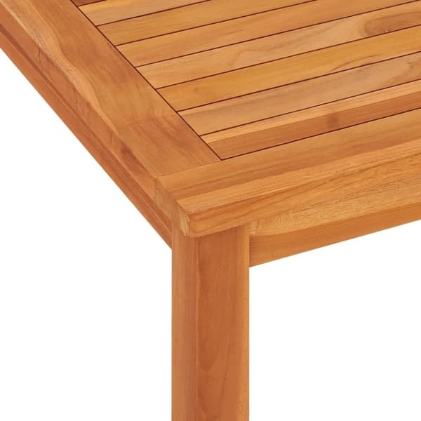 vidaXL Utendørs spisestue 9 deler heltre teak
