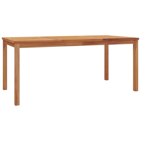 vidaXL Utendørs spisestue 7 deler heltre teak