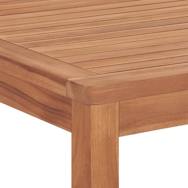 vidaXL Utendørs spisestue 7 deler heltre teak