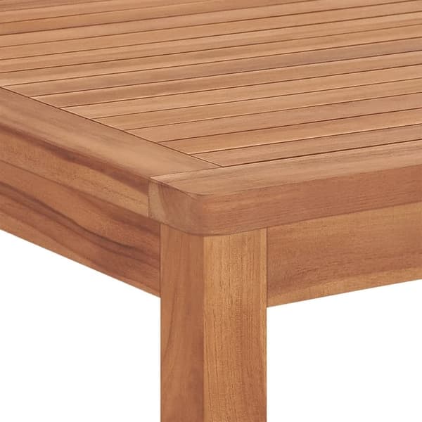 vidaXL Utendørs spisestue 9 deler heltre teak